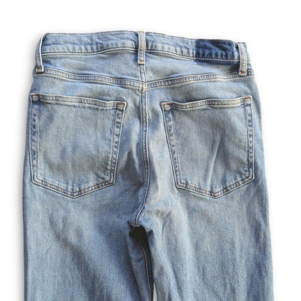 Etica Sasha Flare Jeans High Rise Raw Hem Sz 28 - Picture 7 of 12